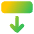 Line Arrow Move Down 2 Icon from Core Gradient Set