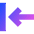 Line Arrow Move Left 1 Icon from Sharp Gradient Set