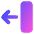 Line Arrow Move Left 2 Icon from Core Gradient Set