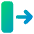 Line Arrow Move Right 2 Icon from Core Gradient Set