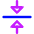 Triangle Arrow Align Center Icon from Core Neon Set