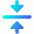 Triangle Arrow Align Center Icon from Core Gradient Set