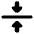 Triangle Arrow Align Center Icon from Plump Solid Set