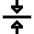 Triangle Arrow Align Center Icon from Sharp Line Set