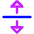 Triangle Arrow Align From Center Icon from Core Neon Set