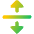 Triangle Arrow Align From Center Icon from Core Gradient Set