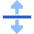 Triangle Arrow Align From Center Icon from Sharp Flat Set