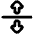 Triangle Arrow Align From Center Icon from Plump Remix Set