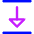 Triangle Arrow Align Move Down Bottom Icon from Core Neon Set