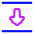 Triangle Arrow Align Move Down Bottom Icon from Plump Neon Set