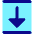 Triangle Arrow Align Move Down Bottom Icon from Core Pop Set