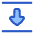 Triangle Arrow Align Move Down Bottom Icon from Plump Duo Set