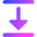 Triangle Arrow Align Move Down Bottom Icon from Core Gradient Set