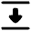 Triangle Arrow Align Move Down Bottom Icon from Plump Solid Set