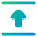 Triangle Arrow Align Move Up Top Icon from Plump Gradient Set