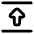 Triangle Arrow Align Move Up Top Icon from Plump Remix Set