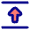 Triangle Arrow Align Move Up Top Icon from Plump Pop Set