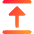 Triangle Arrow Align Move Up Top Icon from Core Gradient Set