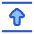 Triangle Arrow Align Move Up Top Icon from Plump Duo Set
