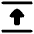 Triangle Arrow Align Move Up Top Icon from Plump Solid Set