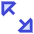 Triangle Arrow Expand Diagonal 2 Icon from Sharp Duo Set