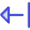 Triangle Arrow Left Return Icon from Core Duo Set