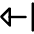 Triangle Arrow Left Return Icon from Core Line Set