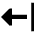 Triangle Arrow Left Return Icon from Sharp Solid Set