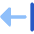 Triangle Arrow Left Return Icon from Core Flat Set