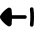 Triangle Arrow Left Return Icon from Flex Solid Set