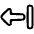 Triangle Arrow Left Return Icon from Plump Line Set