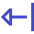 Triangle Arrow Left Return Icon from Sharp Duo Set
