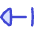 Triangle Arrow Left Return Icon from Flex Duo Set