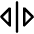 Triangle Arrow Move Horizontal Icon from Core Line Set
