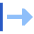 Triangle Arrow Right Start Icon from Sharp Flat Set