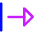 Triangle Arrow Right Start Icon from Core Neon Set