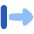 Triangle Arrow Right Start Icon from Plump Flat Set