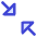 Triangle Arrow Shrink Diagonal 2 Icon from Core Duo Set