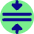 Triangle Arrows Compress Flatten Icon from Core Pop Set