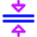 Triangle Arrows Compress Flatten Icon from Core Neon Set