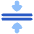 Triangle Arrows Compress Flatten Icon from Plump Flat Set