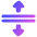 Triangle Arrows Expand Icon from Plump Gradient Set