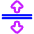 Triangle Arrows Expand Icon from Plump Neon Set