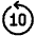 Go Backward 10 Control icon - Free transparent PNG, SVG. No sign up needed.