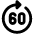 Go Forward 60 Control Icon from Ultimate Bold Set
