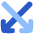 Line Arrow Crossover Down Icon from Plump Flat Set