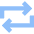 Line Arrow Reload Horizontal 1 Icon from Sharp Flat Set
