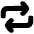 Line Arrow Reload Horizontal 1 Icon from Plump Solid Set