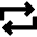 Line Arrow Reload Horizontal 1 Icon from Sharp Solid Set
