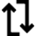 Line Arrow Reload Vertical 1 Icon from Sharp Remix Set